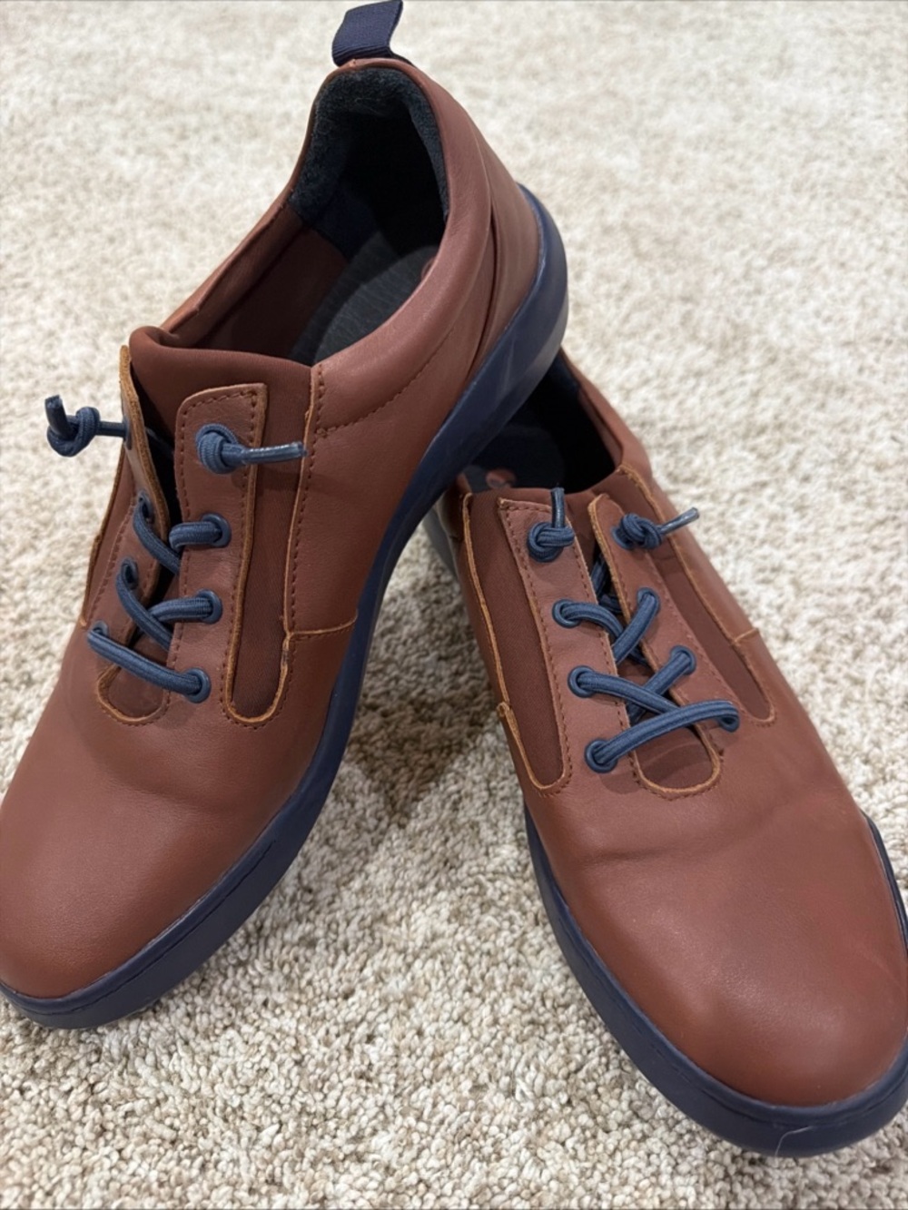Softinos Bann Brown Leather Lifestyle Sneakers Shoes Size 41 / 10 wom 8 men